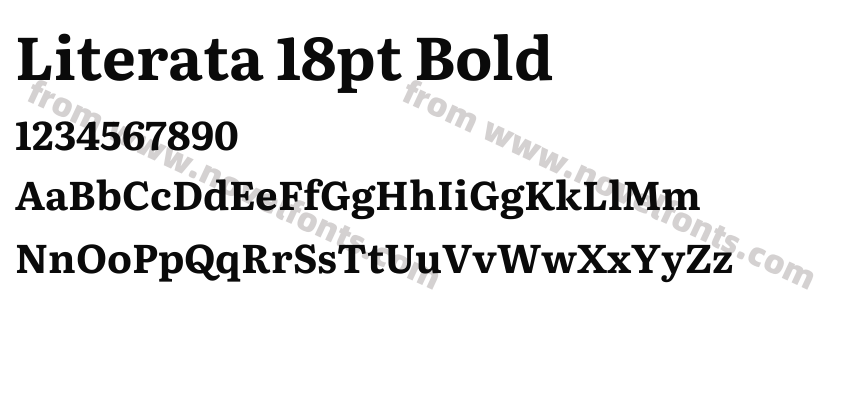 Literata 18pt BoldPreview