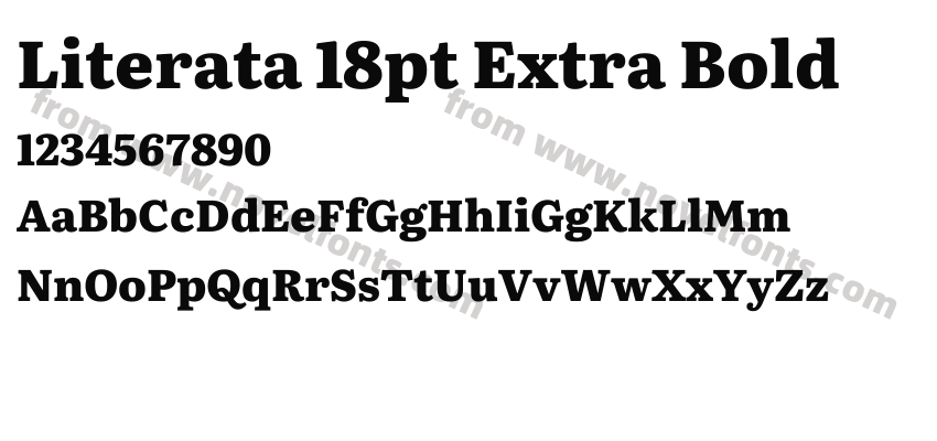 Literata 18pt Extra BoldPreview