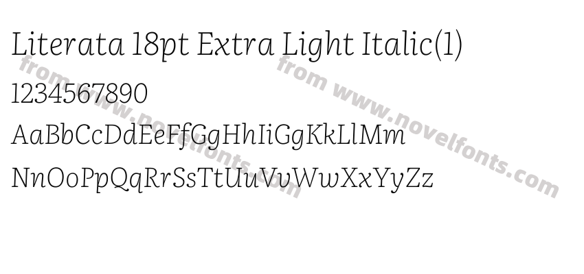 Literata 18pt Extra Light Italic(1)Preview