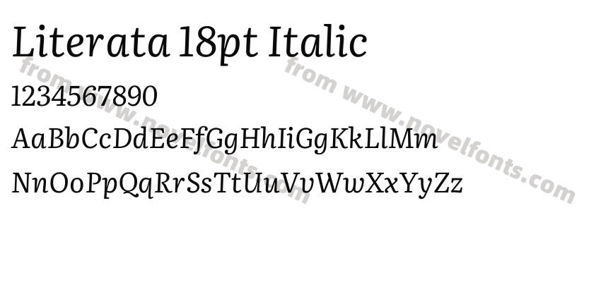 Literata 18pt ItalicPreview
