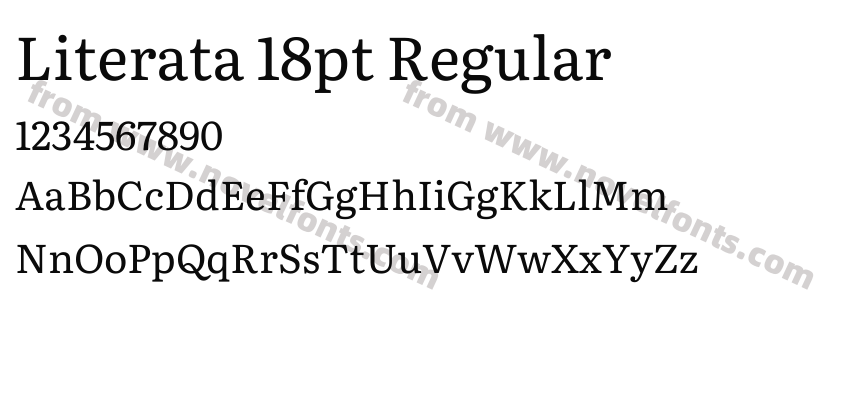 Literata 18pt RegularPreview