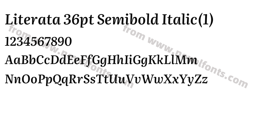Literata 36pt Semibold Italic(1)Preview