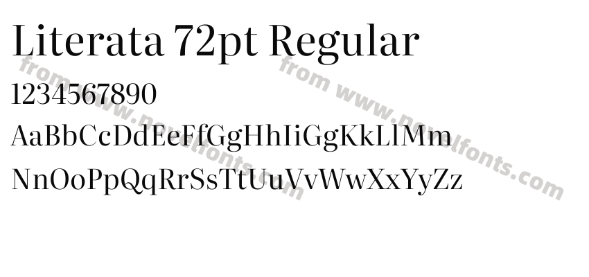 Literata 72pt RegularPreview