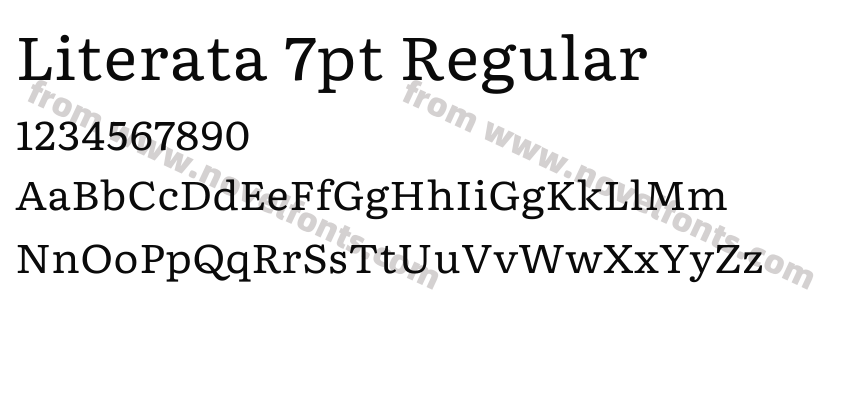 Literata 7pt RegularPreview