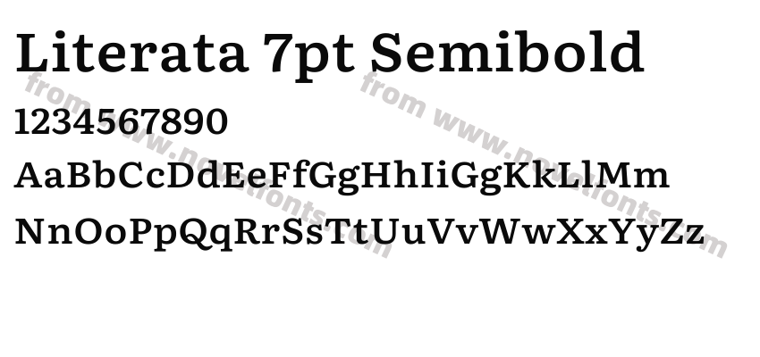 Literata 7pt SemiboldPreview