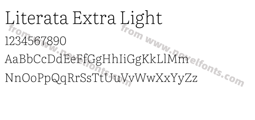 Literata Extra LightPreview