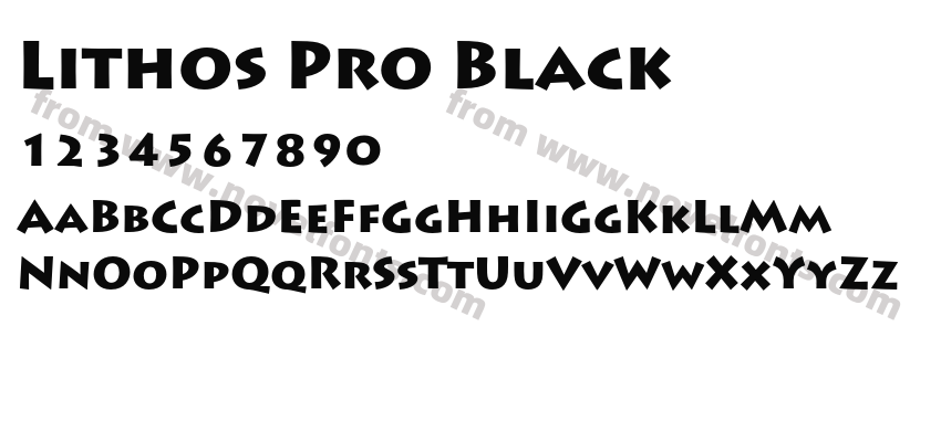 Lithos Pro BlackPreview