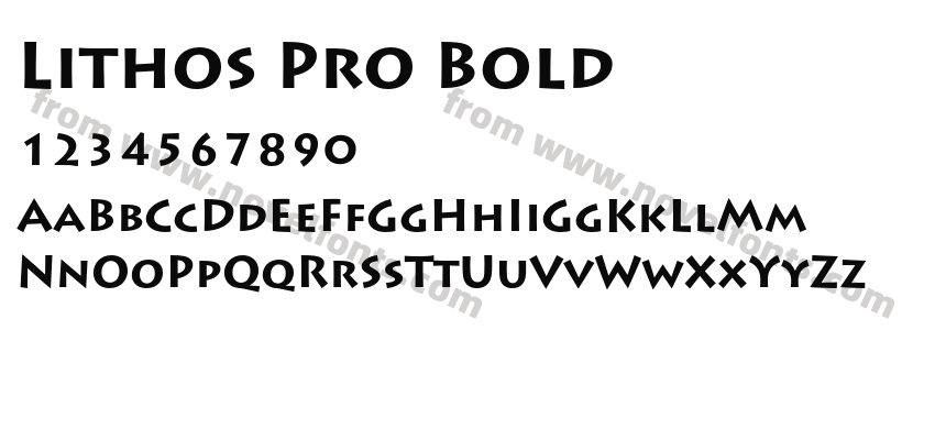 Lithos Pro BoldPreview