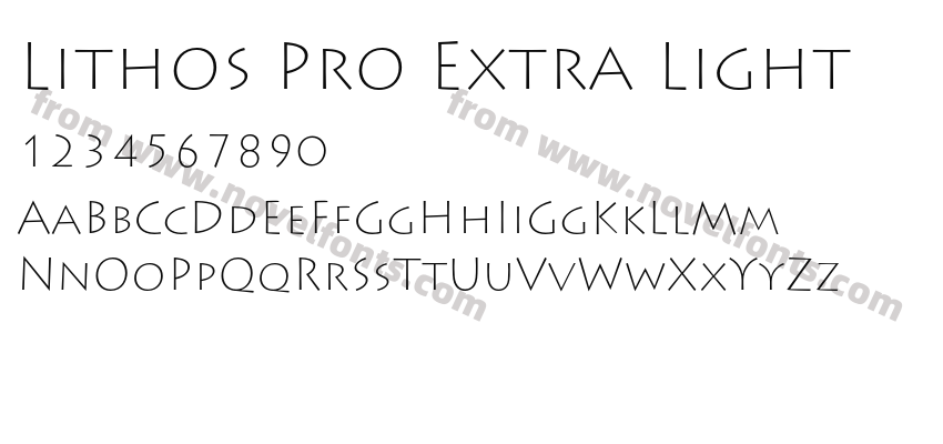 Lithos Pro Extra LightPreview