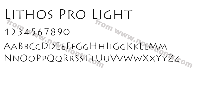 Lithos Pro LightPreview