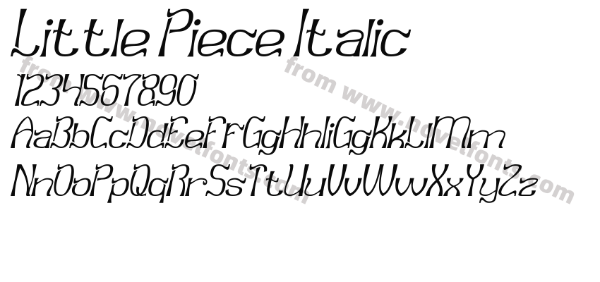 Little Piece ItalicPreview