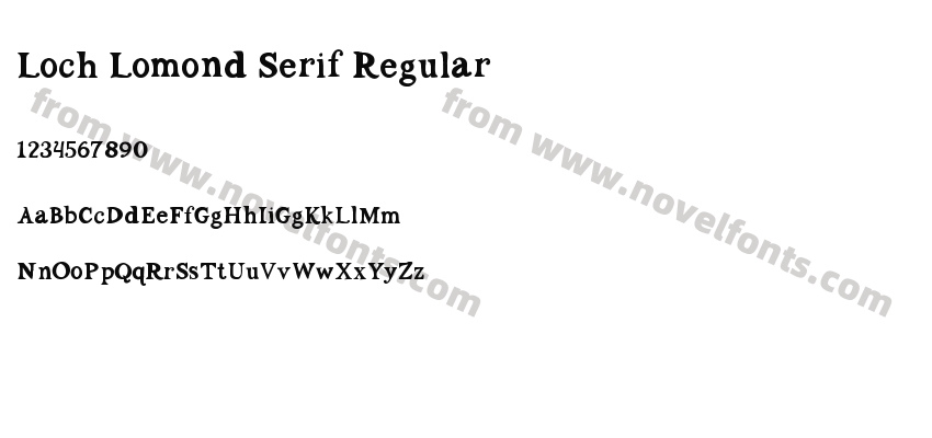 Loch Lomond Serif RegularPreview