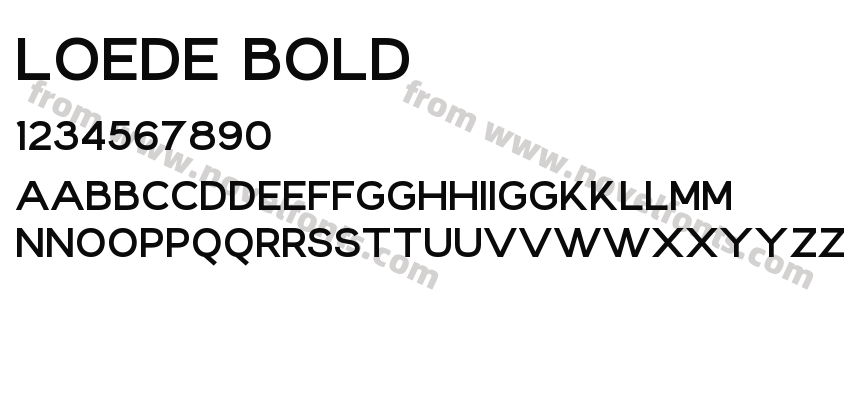 Loede BoldPreview