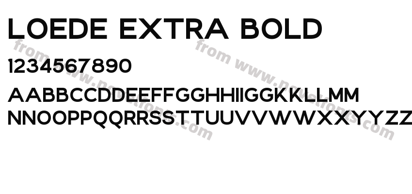 Loede Extra BoldPreview