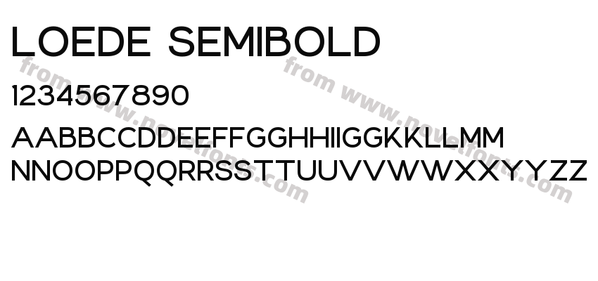 Loede SemiboldPreview