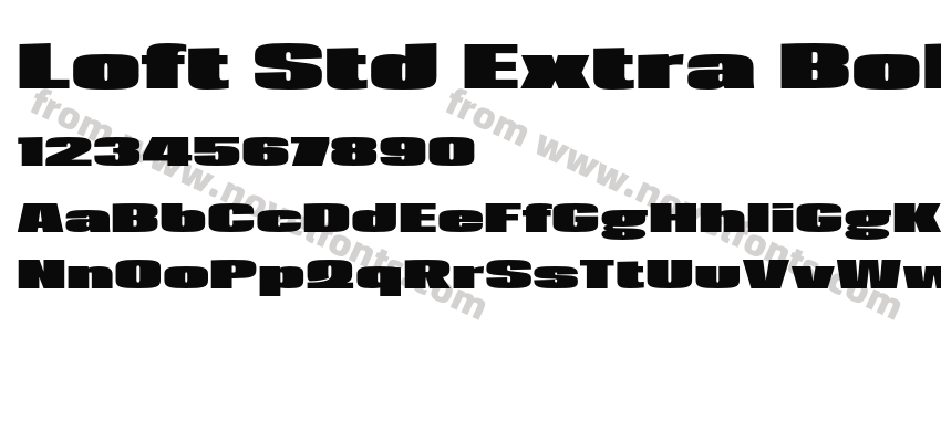 Loft Std Extra BoldPreview