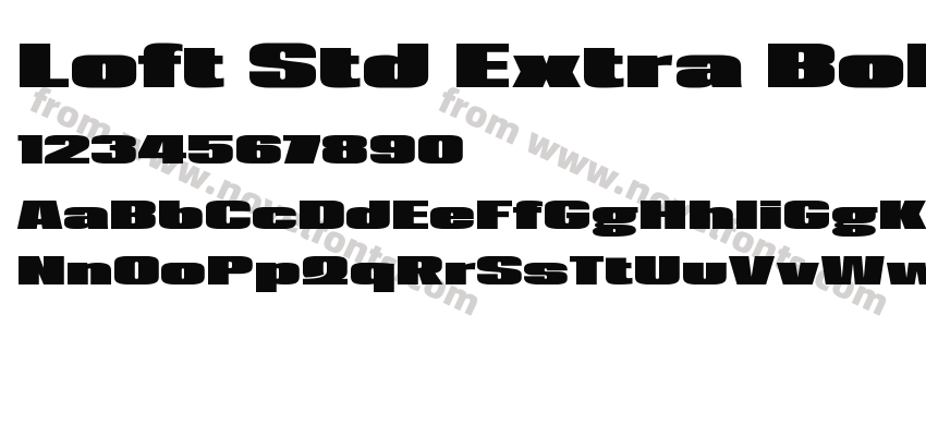 Loft Std Extra BoldPreview