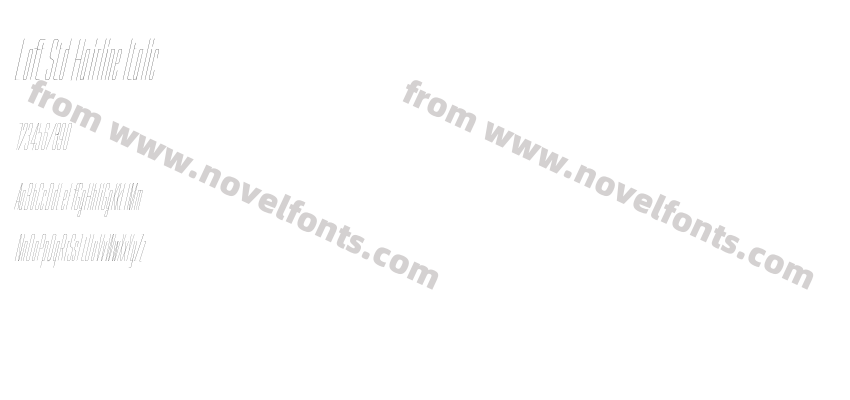Loft Std Hairline ItalicPreview