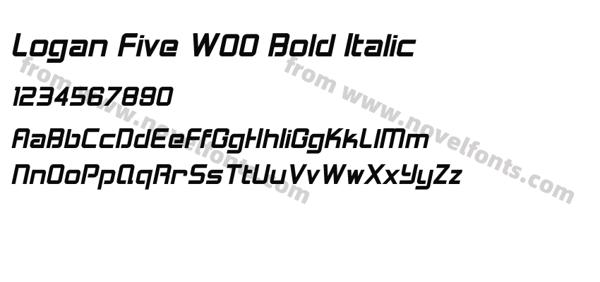 Logan Five W00 Bold ItalicPreview