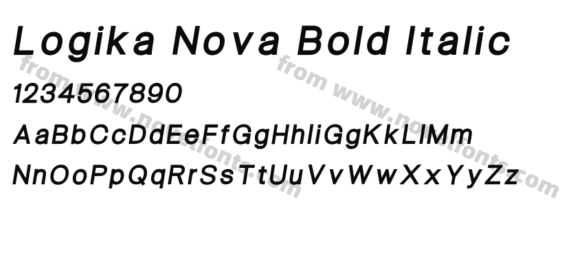 Logika Nova Bold ItalicPreview