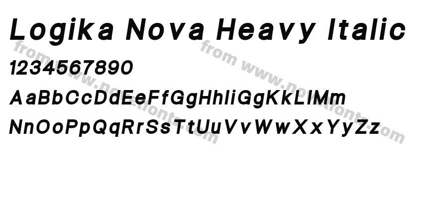 Logika Nova Heavy ItalicPreview