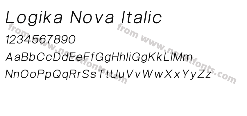 Logika Nova ItalicPreview
