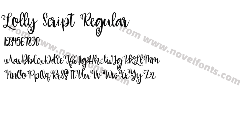 Lolly Script RegularPreview
