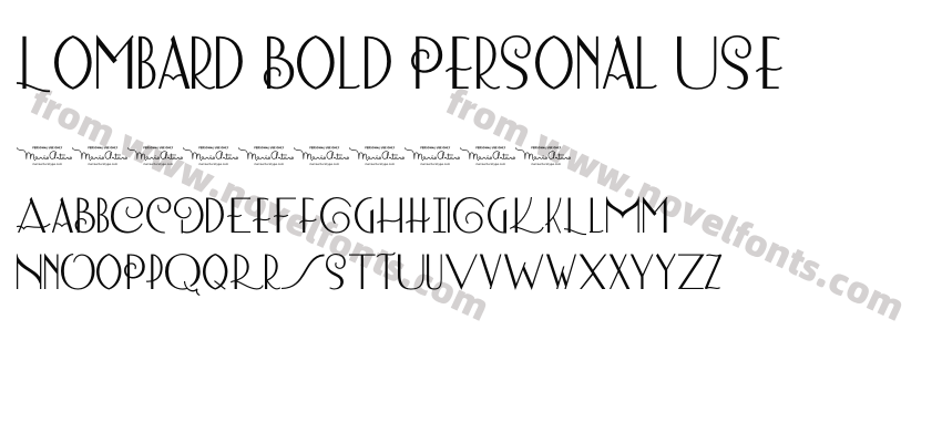 Lombard Bold Personal UsePreview