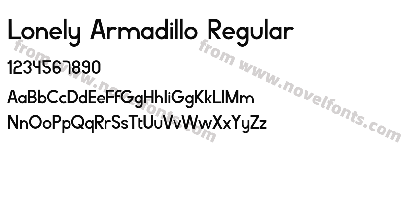Lonely Armadillo RegularPreview