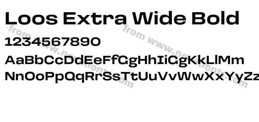 Loos Extra Wide BoldPreview