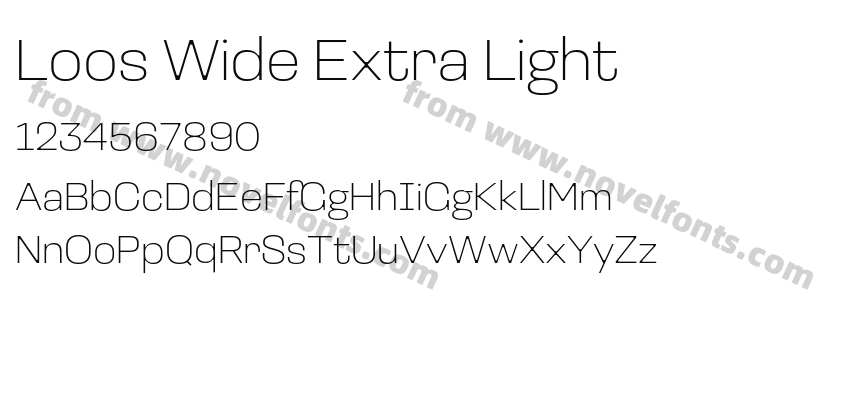 Loos Wide Extra LightPreview