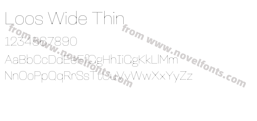Loos Wide ThinPreview