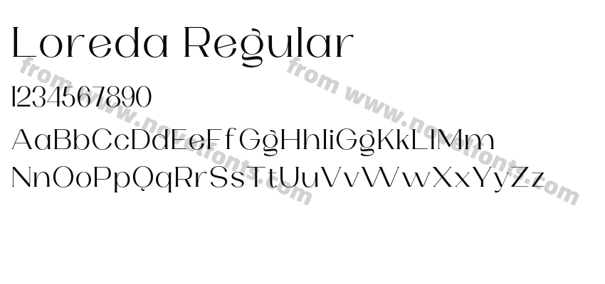 Loreda RegularPreview