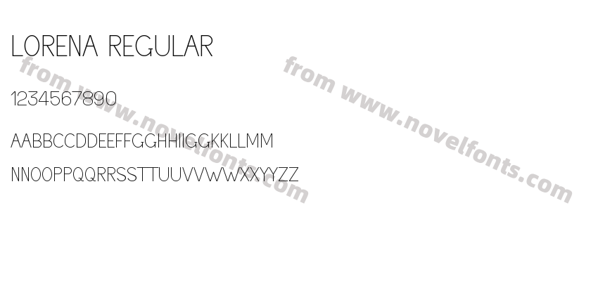 Lorena RegularPreview