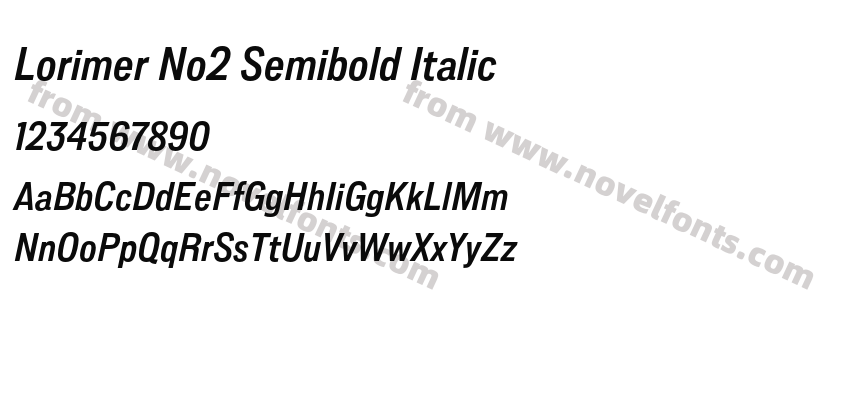 Lorimer No2 Semibold ItalicPreview