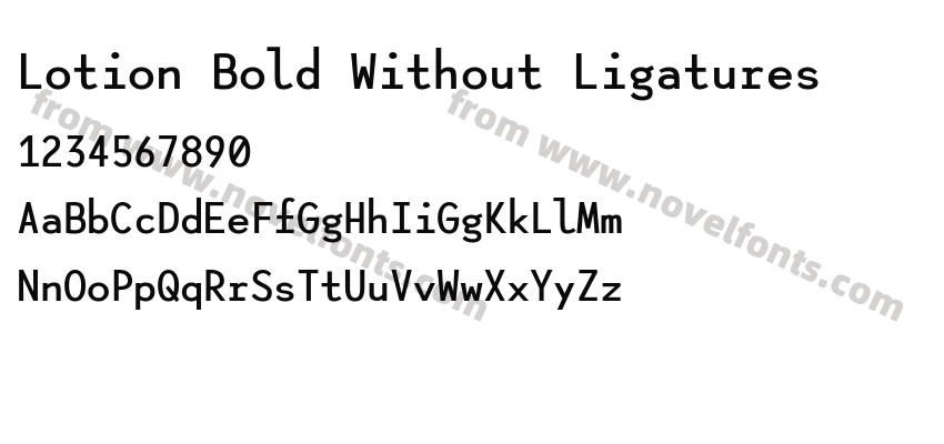 Lotion Bold Without LigaturesPreview