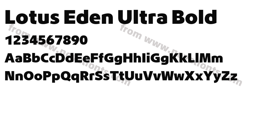 Lotus Eden Ultra BoldPreview