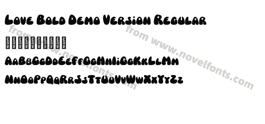 Love Bold Demo Version RegularPreview