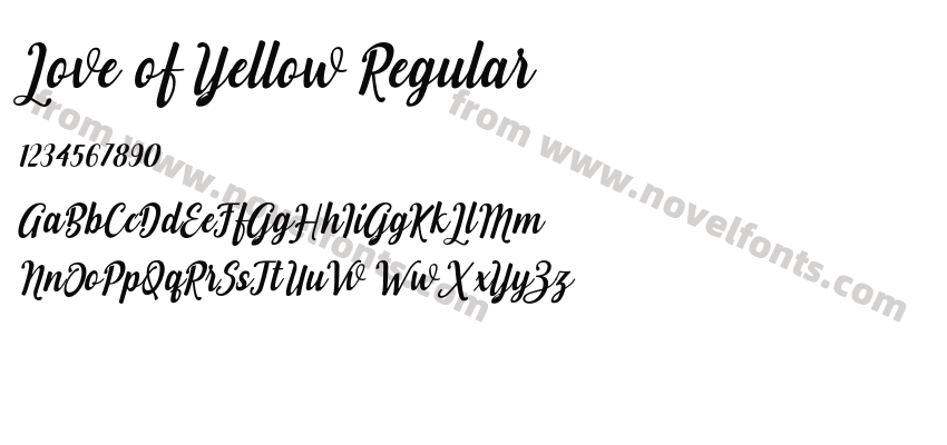 Love of Yellow RegularPreview