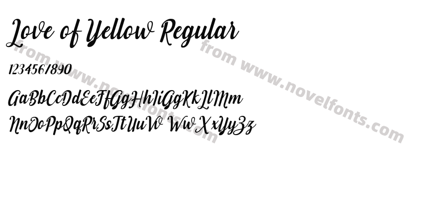 Love of Yellow RegularPreview