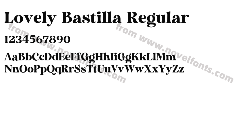 Lovely Bastilla RegularPreview