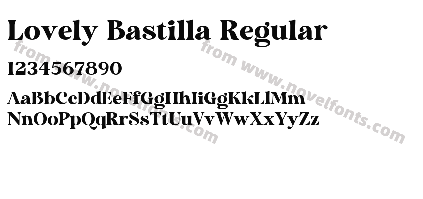 Lovely Bastilla RegularPreview