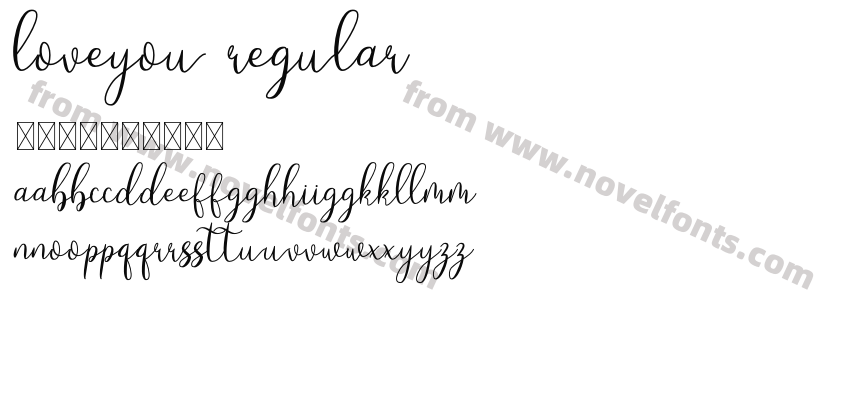 Loveyou RegularPreview