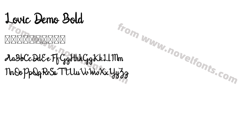 Lovic Demo BoldPreview