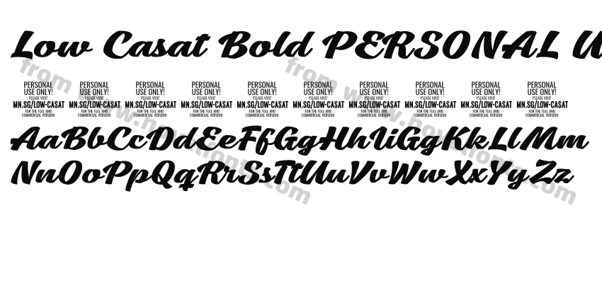 Low Casat Bold PERSONAL USEPreview