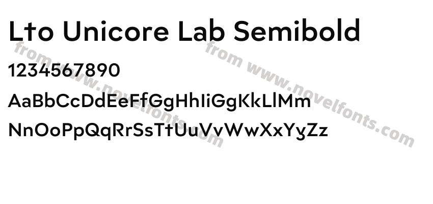 Lto Unicore Lab SemiboldPreview