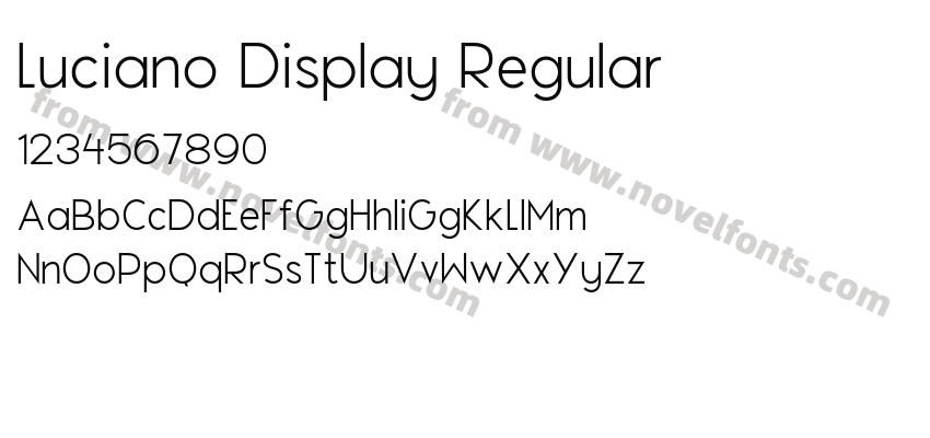 Luciano Display RegularPreview