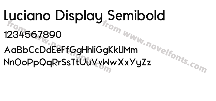 Luciano Display SemiboldPreview