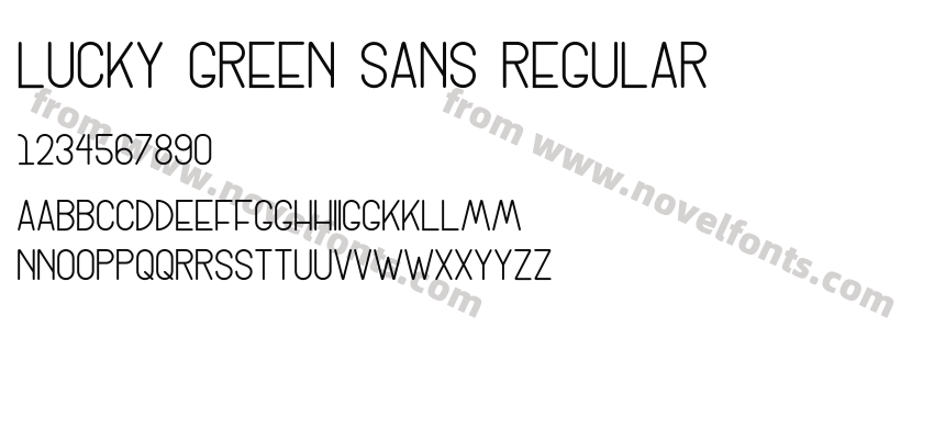 Lucky Green Sans RegularPreview