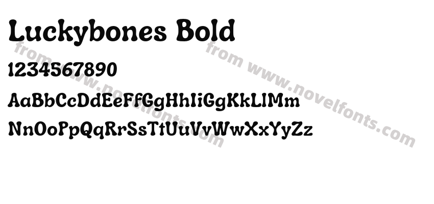 Luckybones BoldPreview